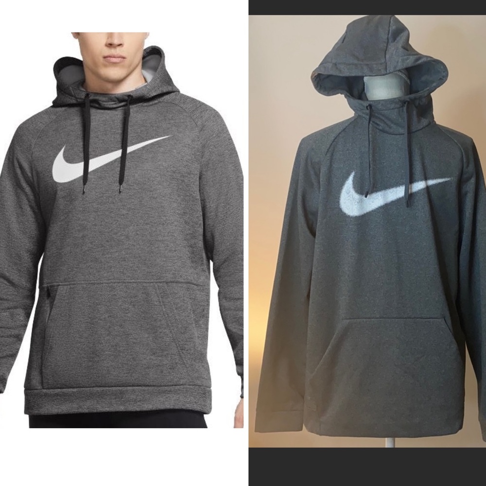 NIKE hoodie sweater size M Unisex grey color kangaroo pocket good condition